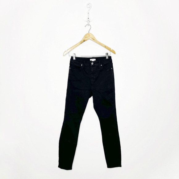 GOOD AMERICAN womens 6 28 GOOD LEGS SKINNY JEANS Black stretch GAGL001 - Picture 1 of 7